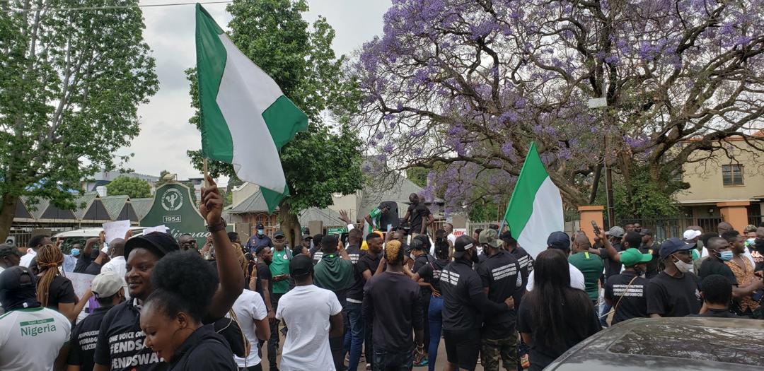 #EndSARS: Nigerians in South Africa march in solidarity