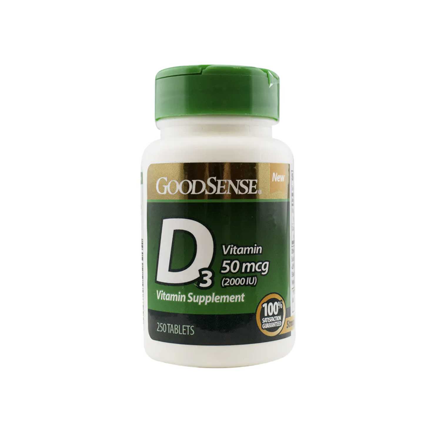 GoodSense D3 Vitamin Tablets - 120 Count, 125 mcg